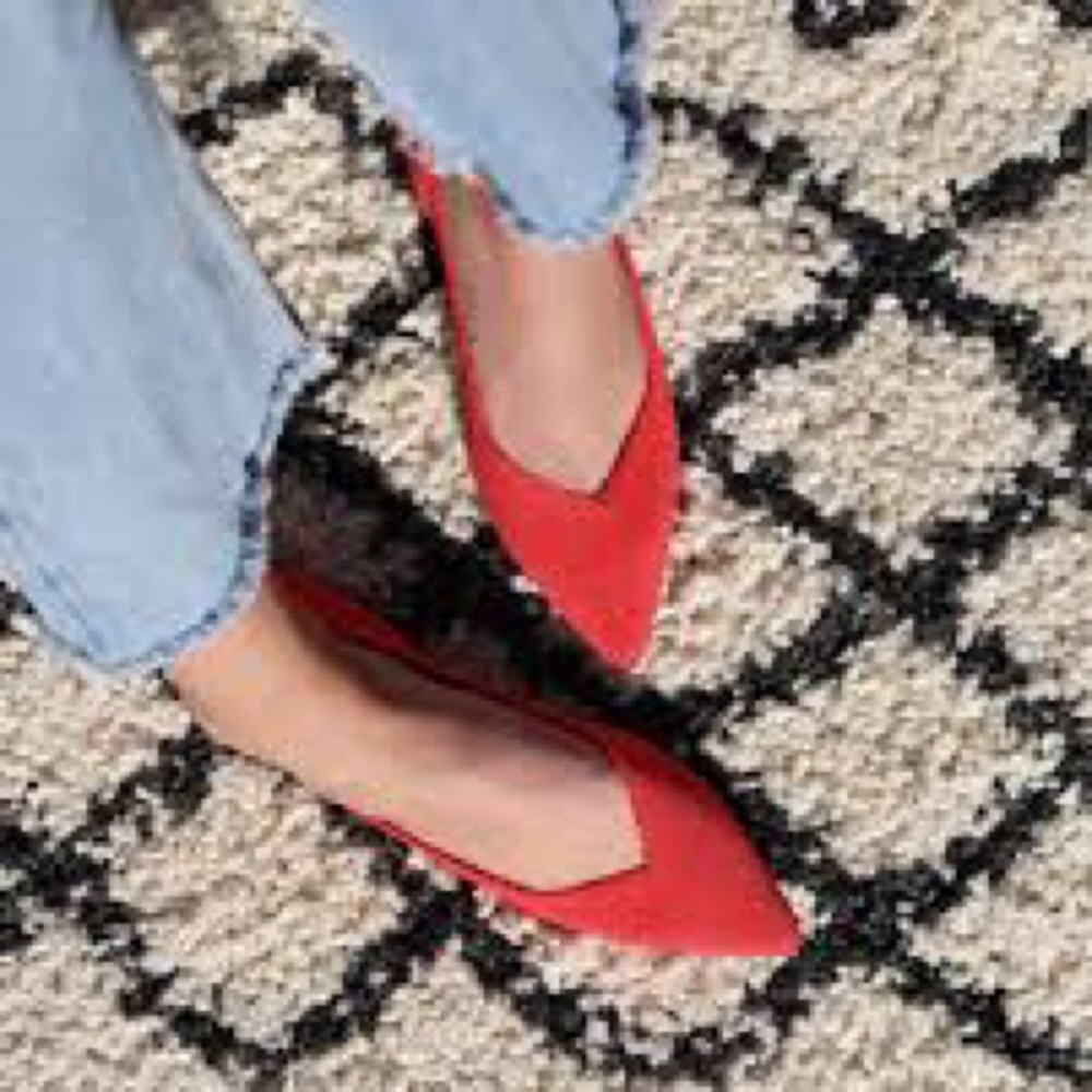 Rothy’s The Point Flats Red Size 10 41 - barely used - Picture 2 of 8